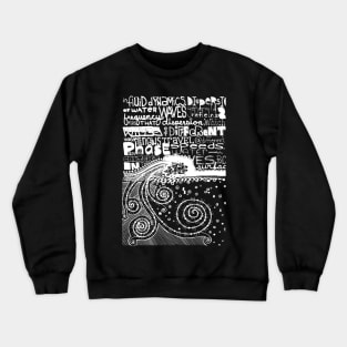 Fluid Dynamics Doodle White Crewneck Sweatshirt